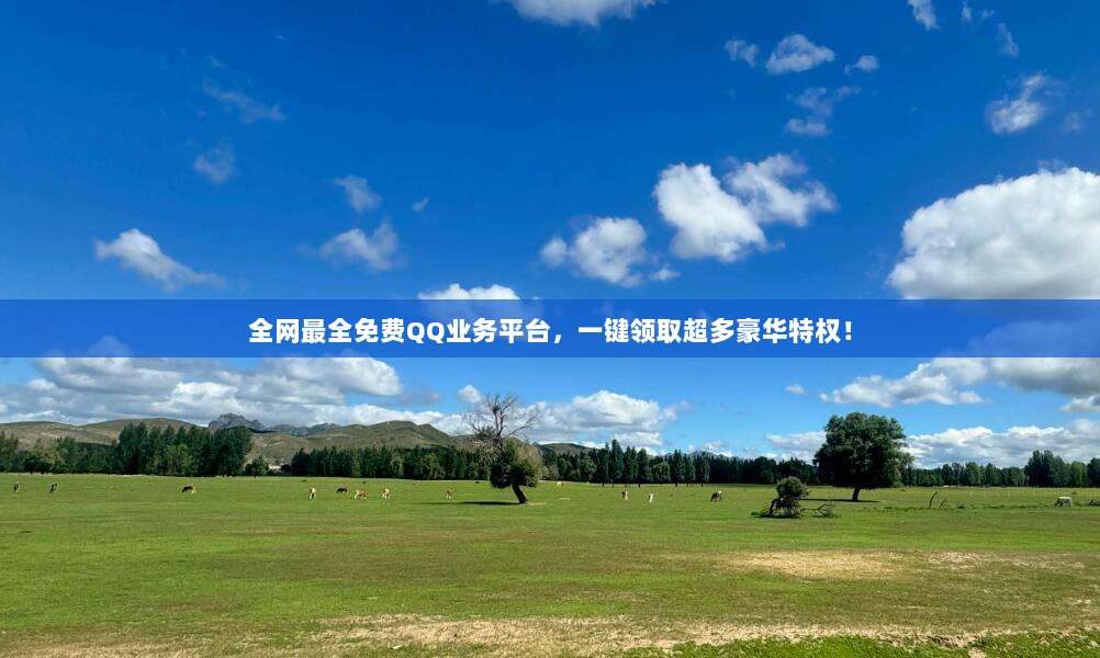 全网最全免费QQ业务平台,一键领取超多豪华特权!